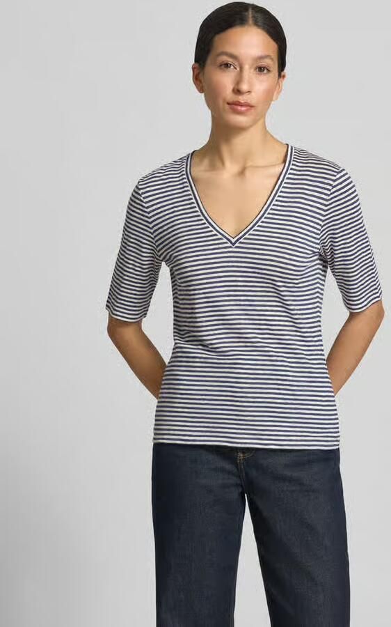 Weekend Max Mara regular fit T-shirt van linnenmix model 'OPZIONE' - Foto 4