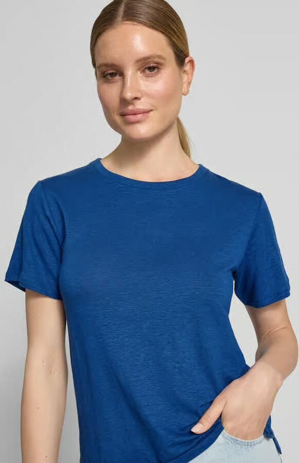 Weekend Max Mara regular fit T-shirt van linnenmix model 'PELOTA'