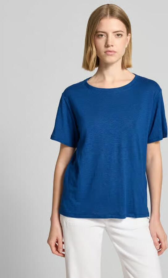 Weekend Max Mara regular fit T-shirt van linnenmix model 'PELOTA' - Foto 3