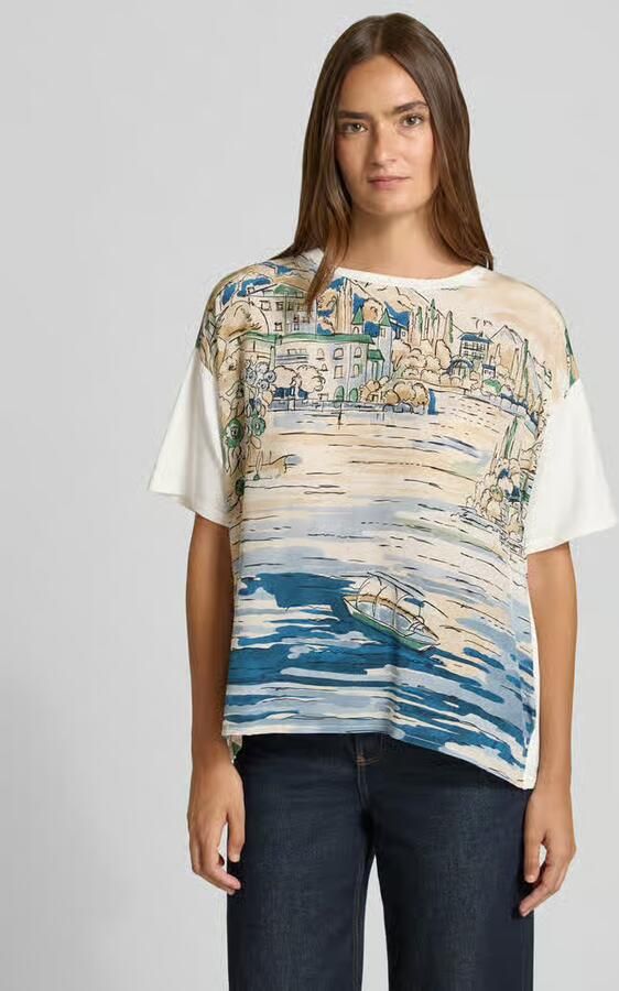 Weekend Max Mara regular fit T-shirt van pure zijde model 'TERZO' - Foto 2
