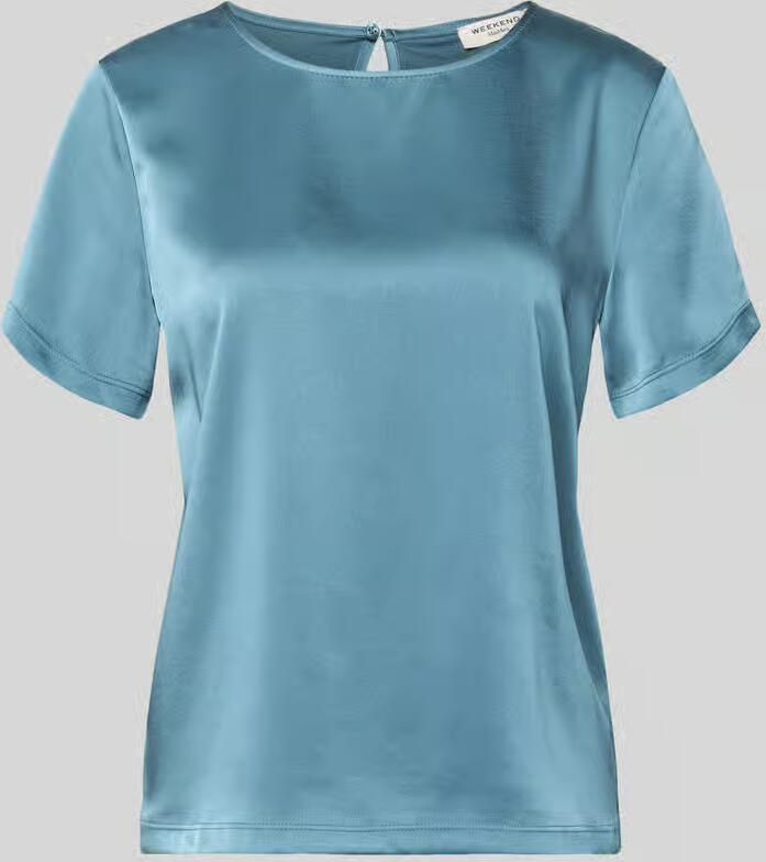 Weekend Max Mara regular fit T-shirt van satijn model 'GILBERT' - Foto 2