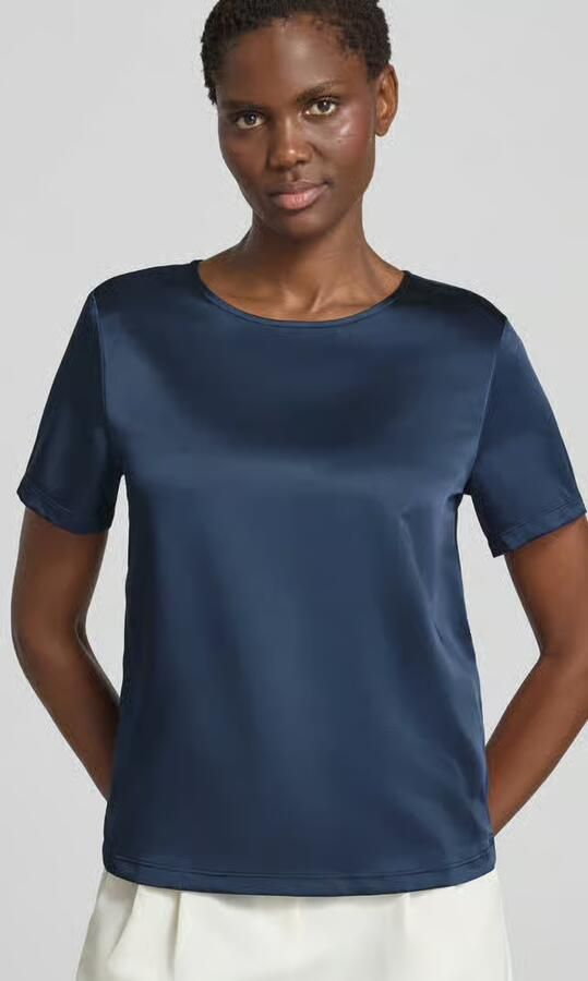 Weekend Max Mara regular fit T-shirt van satijn model 'GILBERT'