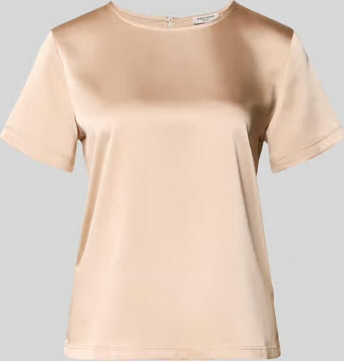 Weekend Max Mara regular fit T-shirt van satijn model 'GILBERT' - Foto 2