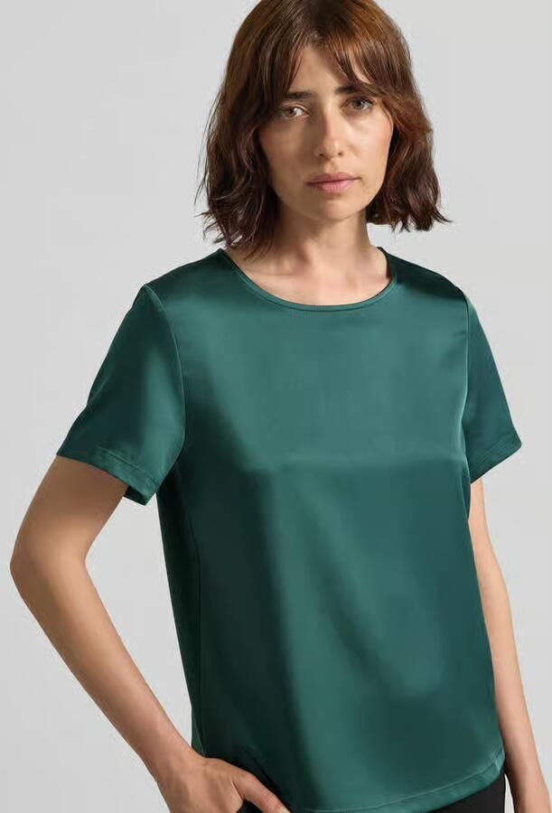Weekend Max Mara regular fit T-shirt van satijn model 'GILBERT' - Foto 2