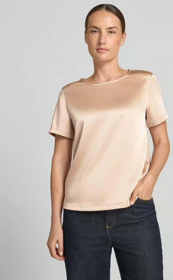 Weekend Max Mara regular fit T-shirt van satijn model 'GILBERT' - Foto 3