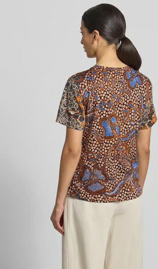 Weekend Max Mara regular fit T-shirt van zuiver katoen model 'BUSSOLA' - Foto 4