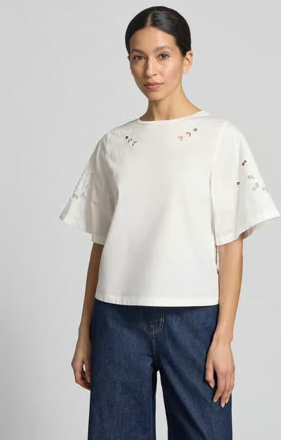 Weekend Max Mara regular fit T-shirt van zuivere katoen model 'TARGA' - Foto 3