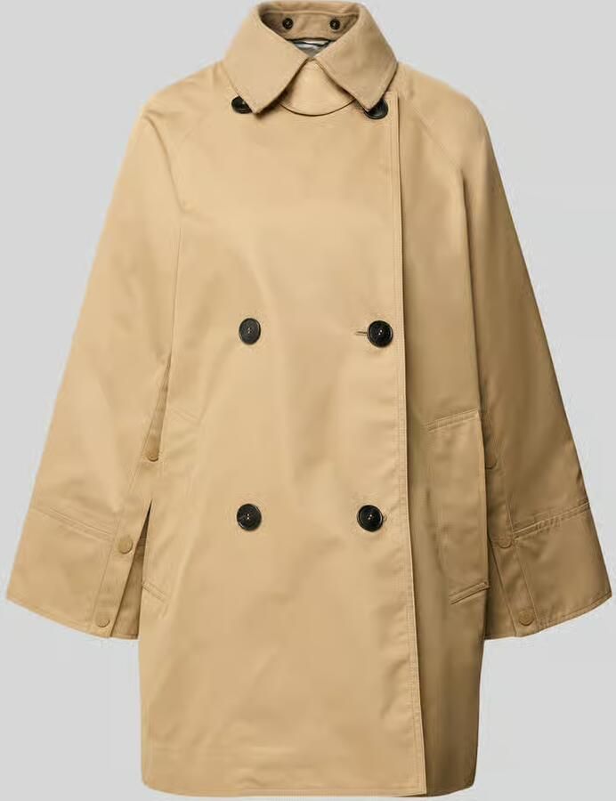 Weekend Max Mara Regular fit trenchcoat met doorgestikte inzet Model 'MANNA'
