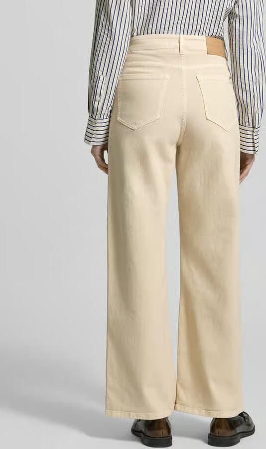 Weekend Max Mara Regular fit wide leg jeans uit Katoenmix Model 'MEDINA'