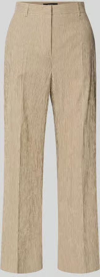 Weekend Max Mara regular fit wijde broek van katoen-linnenmix model 'MARINA' - Foto 2
