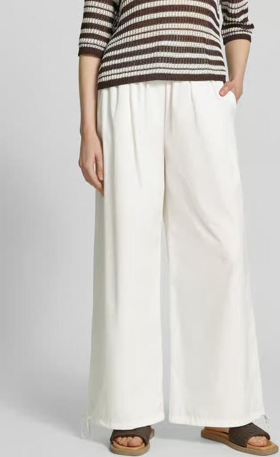 Weekend Max Mara regular fit wijdte broek van puur katoen model 'BELLICO' - Foto 3