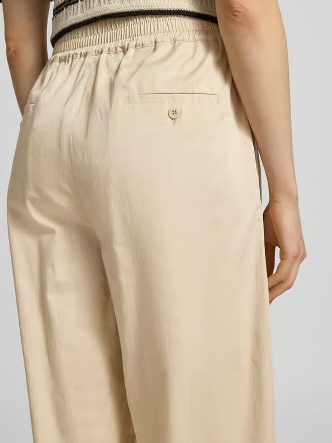 Weekend Max Mara regular fit wijdte broek van puur katoen model 'GOLFO'