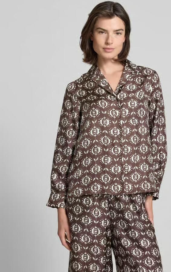 Weekend Max Mara Regular fit zijden blouse met reverskraag model 'ONCIA' - Foto 2