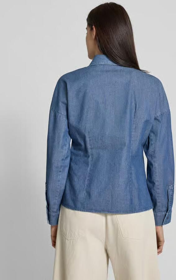 Weekend Max Mara Relaxed fit jeansblouse met borstzak model 'NETTARE'