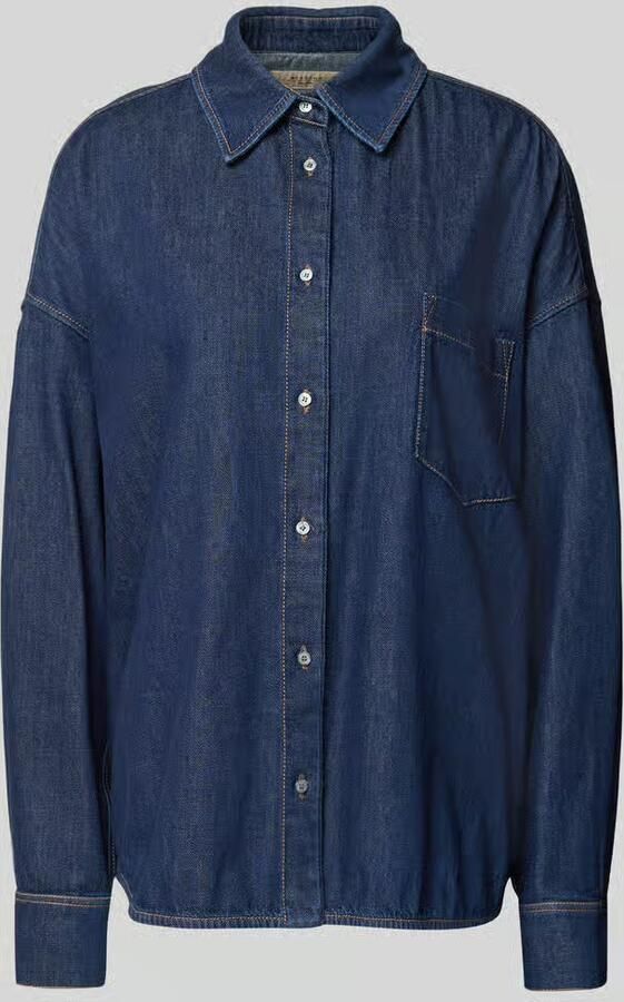 Weekend Max Mara Relaxed fit jeansblouse van puur katoen model 'FOGGIA'