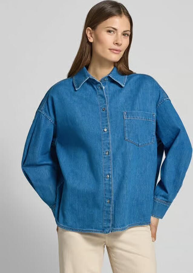Weekend Max Mara Relaxed fit jeansblouse van puur katoen model 'FOGGIA' - Foto 3