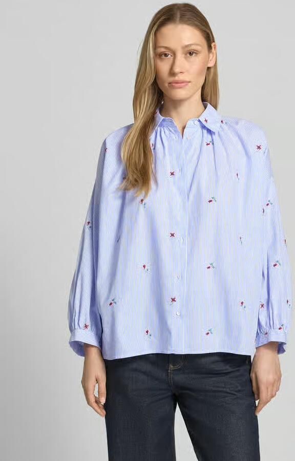 Weekend Max Mara relaxed fit overhemdblouse van puur katoen model 'BUTTERFLY' - Foto 4