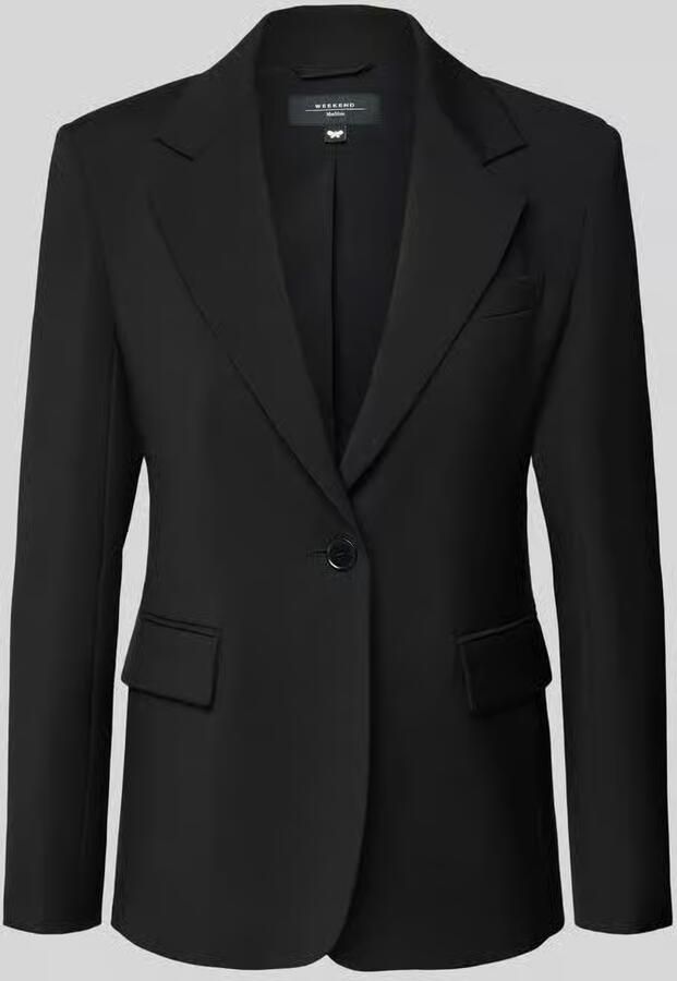 Weekend Max Mara Shaped fit lange blazer van zuivere scheerwol model 'LAMINE' - Foto 2