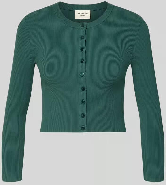 Weekend Max Mara slim fit gebreid jack van viscosemix model 'WKDTENNIS'