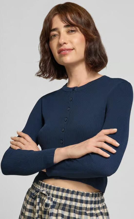 Weekend Max Mara slim fit gebreid jack van viscosemix model 'WKDTENNIS' - Foto 2