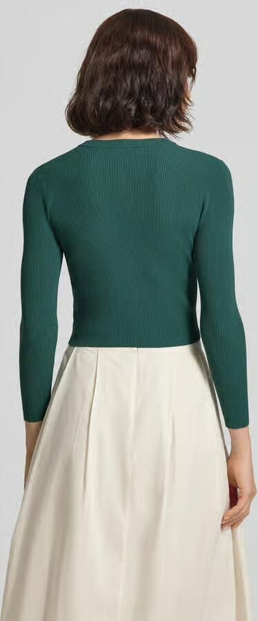 Weekend Max Mara slim fit gebreid jack van viscosemix model 'WKDTENNIS' - Foto 3