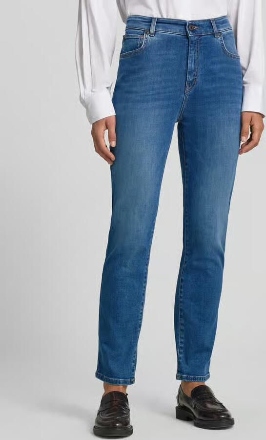 Weekend Max Mara slim fit jeans van katoenmix model 'LANA' - Foto 2