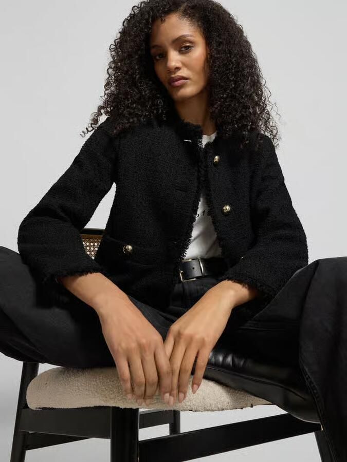 Weekend Max Mara Slim fit korte blazer van scheerwolmix model 'AGAMI' - Foto 2