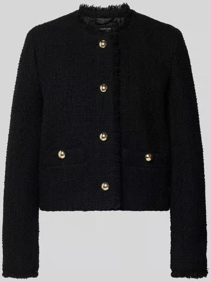 Weekend Max Mara Slim fit korte blazer van scheerwolmix model 'AGAMI'
