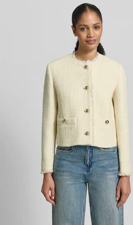 Weekend Max Mara Slim fit korte blazer van scheerwolmix model 'AGAMI' - Foto 4