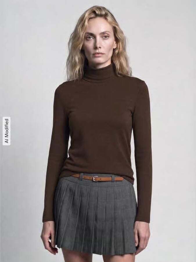 Weekend Max Mara Slim fit shirt met lange mouwen van viscosemix model 'MULTIF' - Foto 3