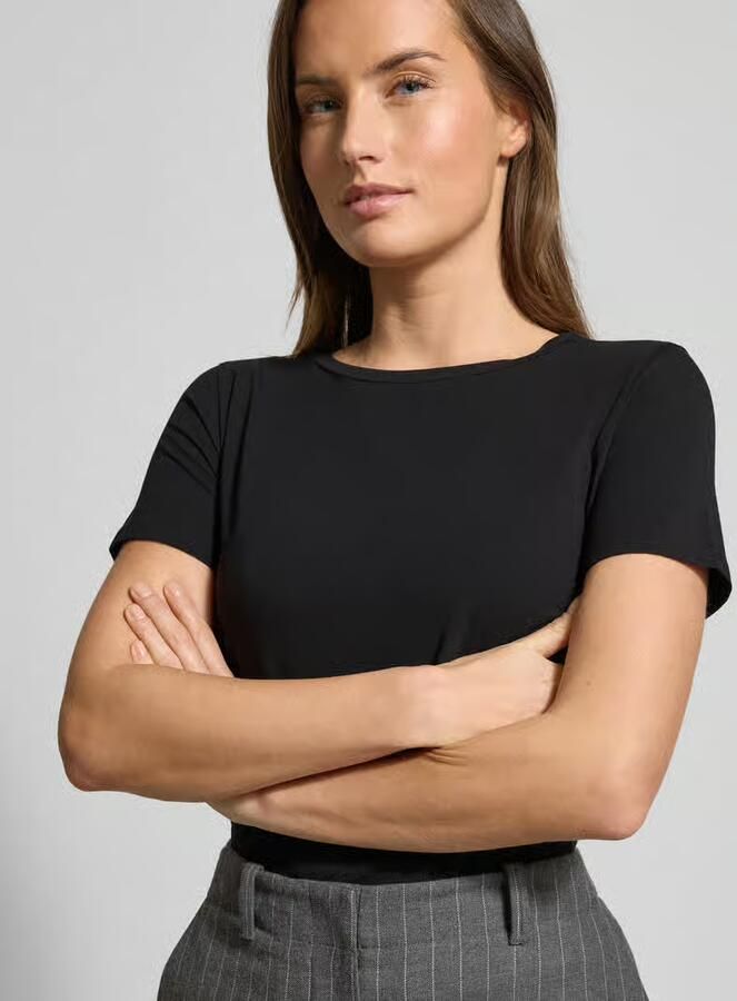 Weekend Max Mara Slim fit T-shirt van katoenmix model 'MULTIB' - Foto 2