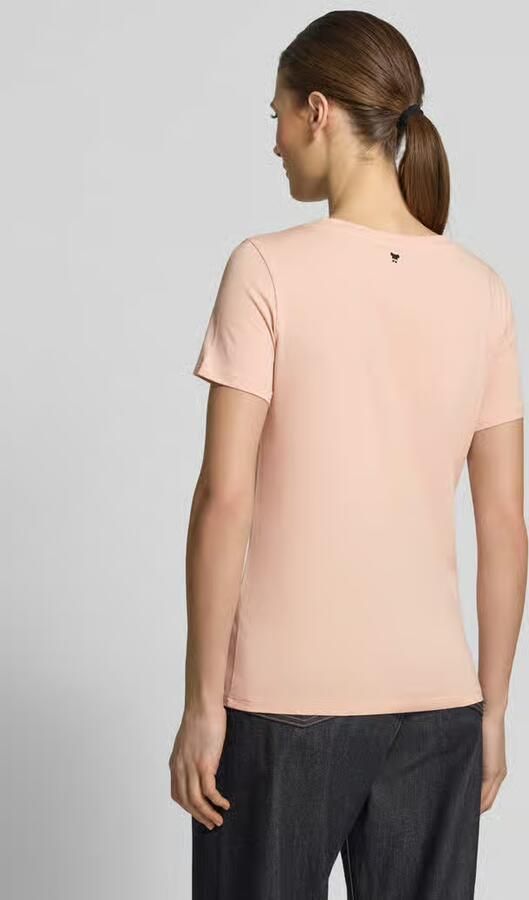 Weekend Max Mara Slim fit T-shirt van katoenmix model 'MULTIB' - Foto 4