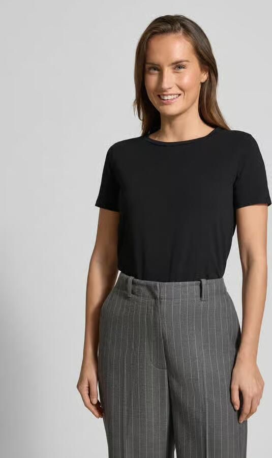 Weekend Max Mara Slim fit T-shirt van katoenmix model 'MULTIB' - Foto 4