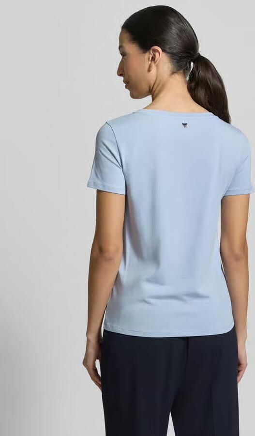 Weekend Max Mara Slim fit T-shirt van katoenmix model 'MULTIB' - Foto 4