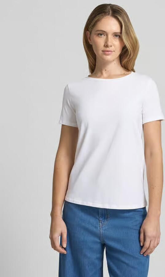 Weekend Max Mara Slim fit T-shirt van katoenmix model 'MULTIB' - Foto 3