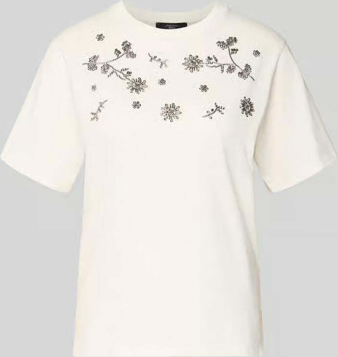Weekend Max Mara Slim fit T-shirt van puur katoen model 'DAGILE' - Foto 2