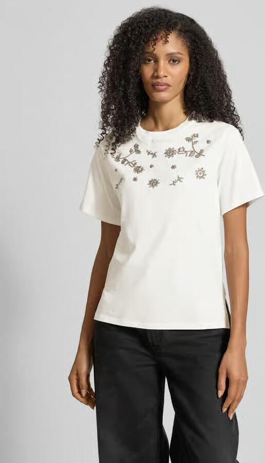 Weekend Max Mara Slim fit T-shirt van zuivere katoen model 'DAGILE' - Foto 4