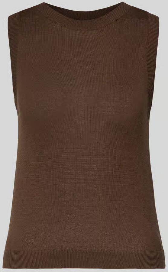Weekend Max Mara slim fit top van mix van zijde en linnen model 'DRIVA' - Foto 2