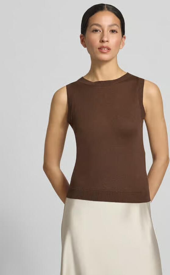Weekend Max Mara slim fit top van mix van zijde en linnen model 'DRIVA' - Foto 2