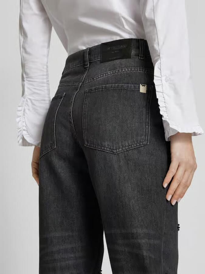 Weekend Max Mara Straight fit jeans met siersteentjes - Foto 2