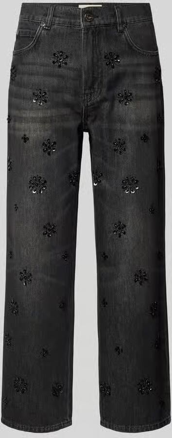 Weekend Max Mara Straight fit jeans met siersteentjes