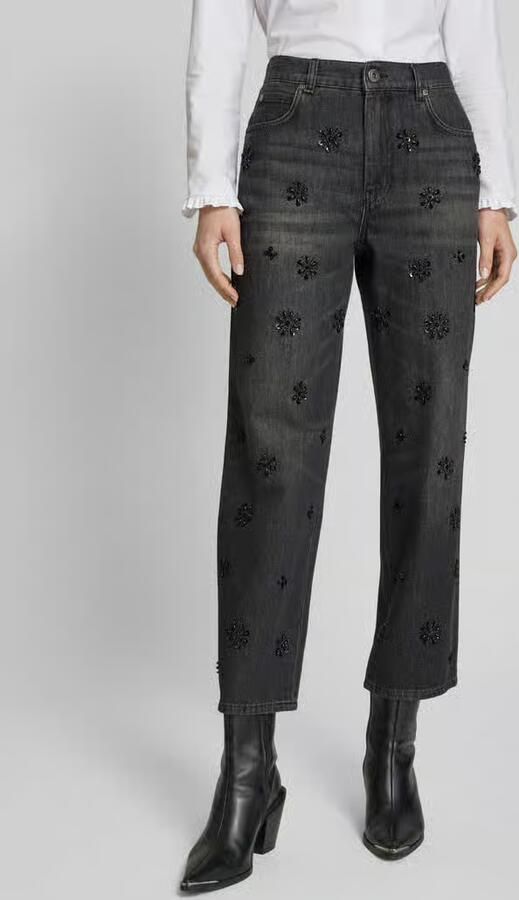 Weekend Max Mara Straight fit jeans met siersteentjes - Foto 3