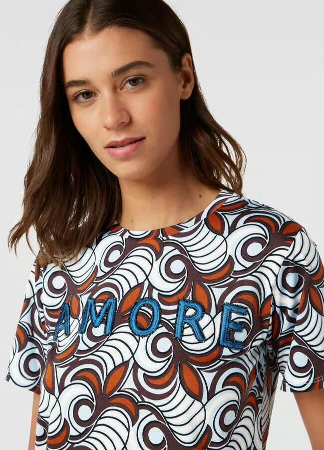 Weekend Max Mara T-shirt met all-over print model 'CERCHIO'