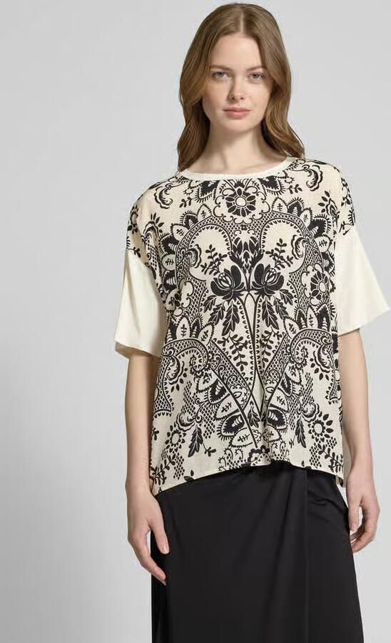 Weekend Max Mara T-shirt met extra brede schouders model 'PAMPAS' - Foto 5