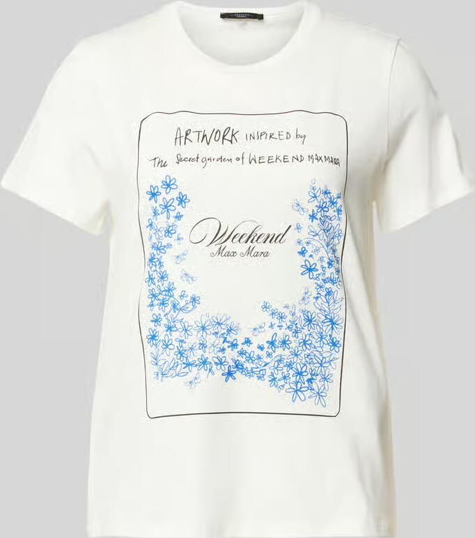 Weekend Max Mara T-shirt met motief- en labelprint model 'TEIERA' - Foto 3