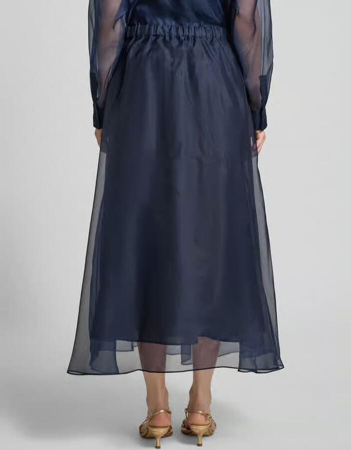 Weekend Max Mara Uitlopend maxirok van zuivere zijde model 'VISINO'