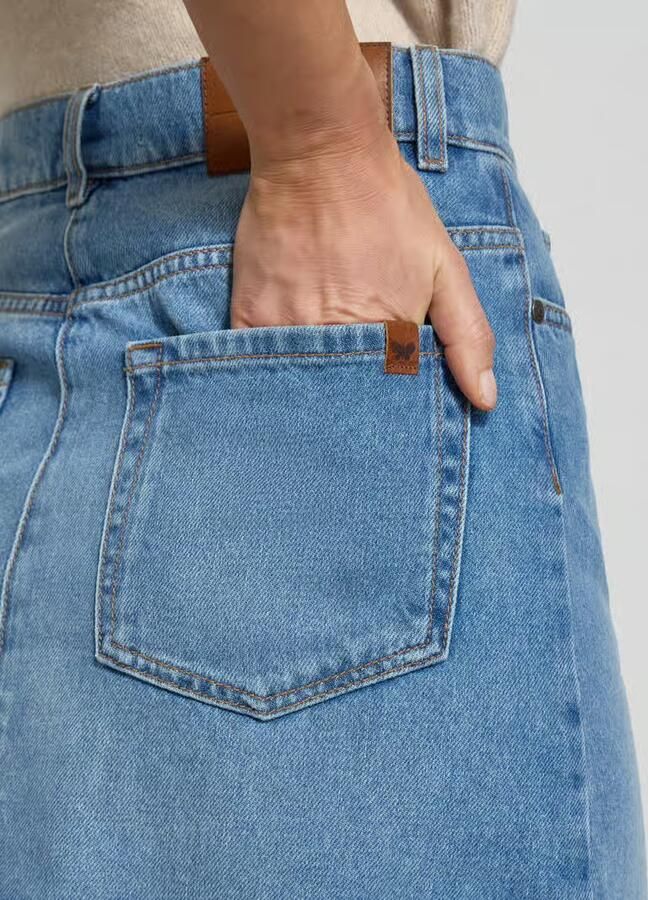 Weekend Max Mara Uitlopende jeansrok van puur katoen model 'NATALE' - Foto 2