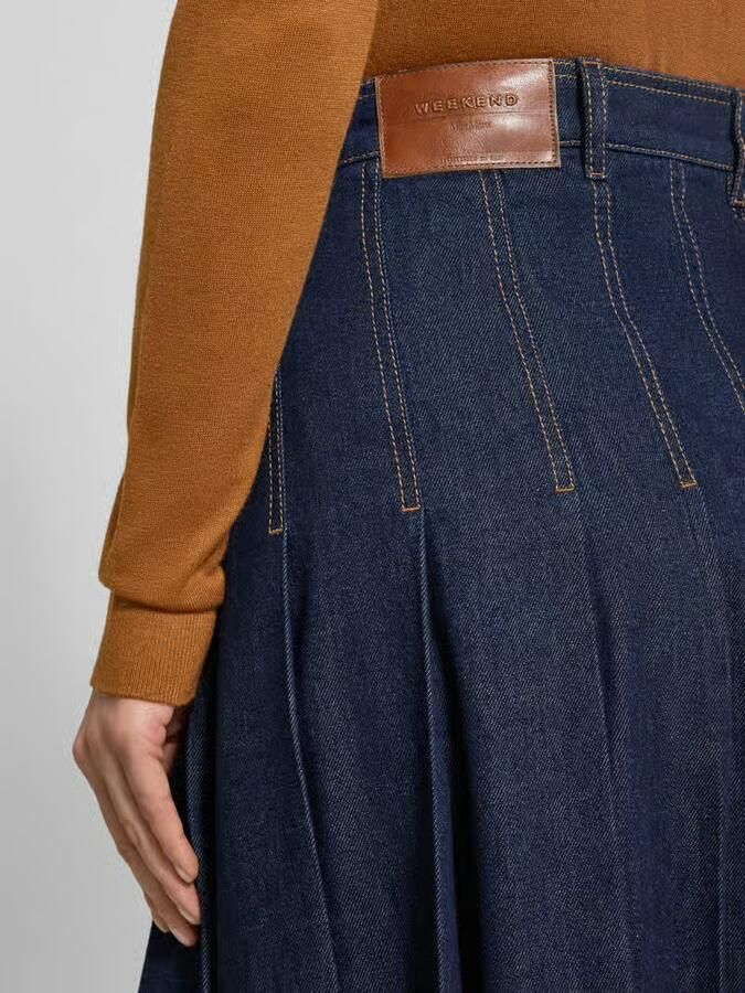 Weekend Max Mara Uitlopende jeansrok van puur katoen model 'OVALE' - Foto 2