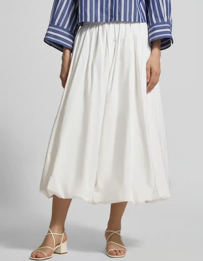 Weekend Max Mara Uitlopende maxi-rok van puur katoen model 'NUVOLE' - Foto 2