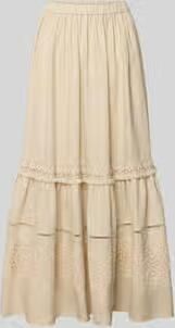 Weekend Max Mara Uitlopende maxirok van puur linnen model 'PALLORE'